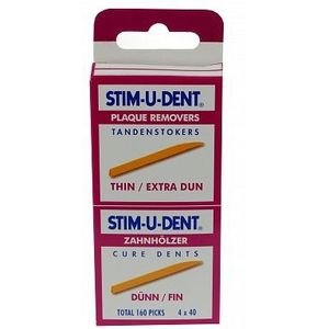 Stim-U-Dent Tandenstokers Thin Extra Dun 160 stuks