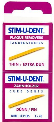 Stimudent tandenstokers dun - 160 st - Tandenstoker