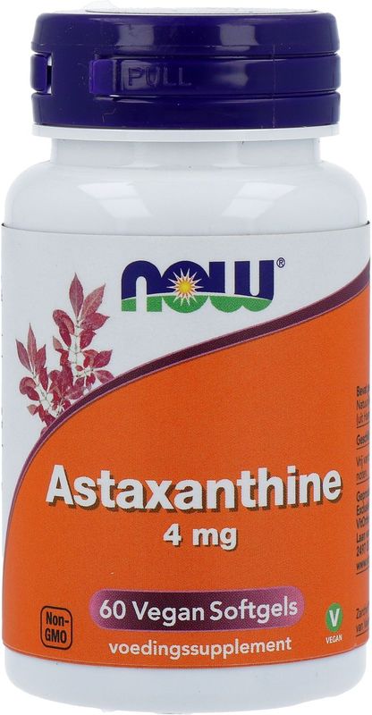 NOW - Astaxanthine - Vegan Softgels - 4 mg - 60 stuks