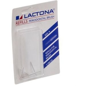 Lactona - Tandenborstel - Spiraalborsteltjes - Plastic Handvat - Verpakking Van 5