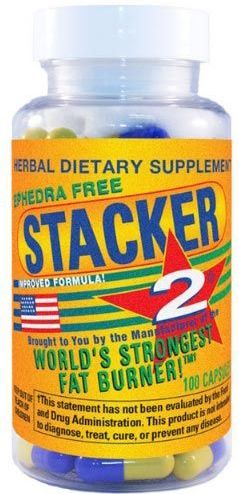 Stacker 2 - 100 Capsules - Afslankmiddel - Efedra Vrij - 200mg Cafeïne