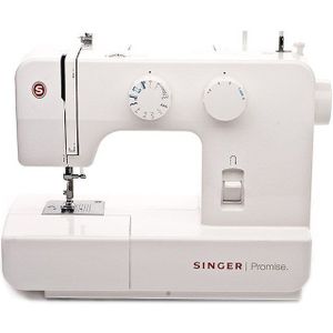SINGER 1409 Promise, Weiß, Sägen, 4 Step, Variabel, Drehregler, 5 mm