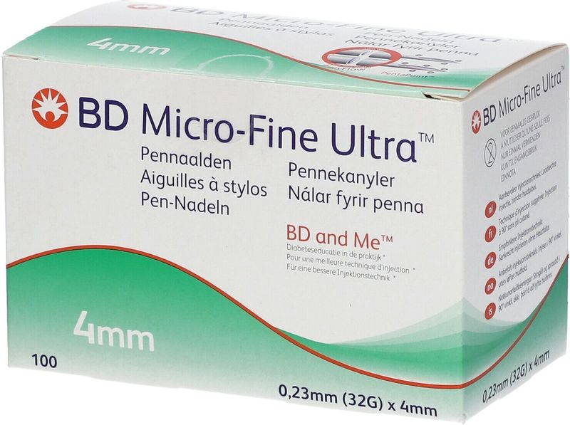 BD Microfine+ 4 mm thinwall pennaalden 100 stuks