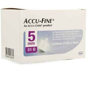 Accu Fine 31 gr 5mm 100  -  Roche Diagnostics