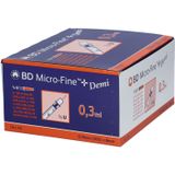 Bd Microfine+ Ins.sp.demi 0,3ml 30g 8mm 100 324826