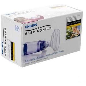 Optichamber Diamond - Met Masker - Medium - 140 ml - Voor Kinderen van 1 tot 5 Jaar