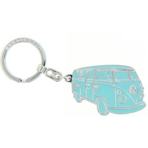 Volkswagen 330087010A287 Schlüsselanhänger Keyring Anhänger Schlüsselring, blau, mit VW Logo