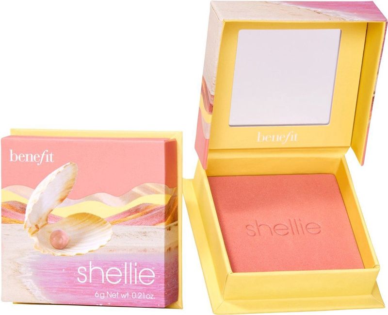 BENEFIT_Shellie Warm-Seashell Pink Blush miękki róż w pudrze 6g