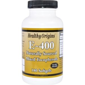 Vitamine E-400 (180 Softgel Capsules) - Healthy Origins