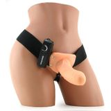 Pipedream Fetish Fantasy voorbind vibrator Vibrating Hollow Strap-Onkin beige - 6,5 inch