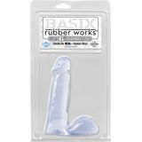 Pipedream Basix Rubber Works realistische dildo Dong transparant - 6 inch