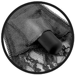 Pipedream Fetish Fantasy vibrerend ondergoed voor vrouwen Remote Control Vibrating Panty - Plus Size zwart