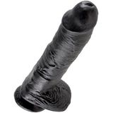 Pipedream King Cock realistische dildo Cock - With Balls zwart - 10,51 inch