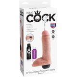 Pipedream King Cock Squirting Cock Dildo - 8 Inch - Flesh