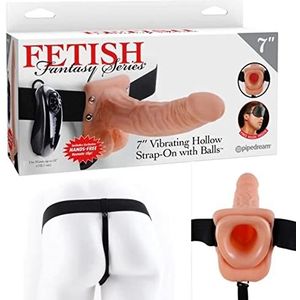 Fetish Fantasy Series - Holle vibrerenede strapon met ballen