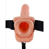 Umschnallvibrator „9" Vibrating Hollow Strap-on“