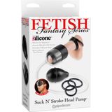 Penispumpe 'Suckn Stroke Head Pump' mit Penisringen 1 St