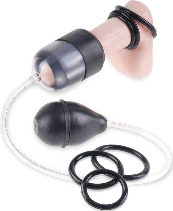 Penispumpe 'Suckn Stroke Head Pump' mit Penisringen 1 St