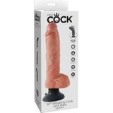 Vibrator '10' Vibrating Realistic“ mit Hoden und Saugfuß | Multispeedvibration King Cock 1 St