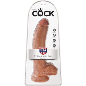 King Cock - Dildo met zuignap en ballen - 23 cm