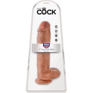 King Cock - Dildo met zuignap en ballen - 28 cm