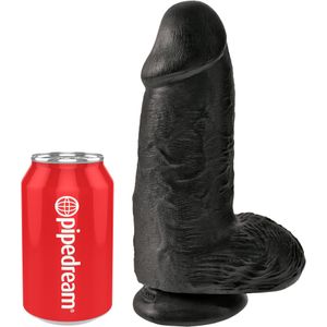 Pipedream 9"" zwarte mollige King Cock realistische dildo