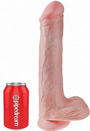 Riesendildo '13' Realistic“ mit Saugfuß | Kompatibel Strap-on King Cock 1 St