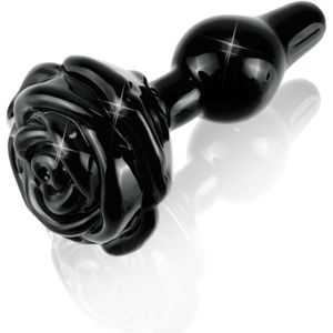 Zwarte Rosebud Buttplug Icicles No 77