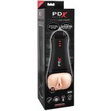 Pipedream PDX Elite Pratende Super Stroker Masturbator USB Oplaadbaar Vagina - beige