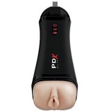 Pipedream PDX Elite Pratende Super Stroker Masturbator USB Oplaadbaar Vagina - beige