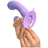 Siliconen Rabbit Vibrator met Zuignap - Paars