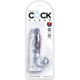 Pipedream King Cock 5 Inch Cock w Balls - Transparant, 220 g