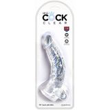 King Cock Transparante Dildo met Balzak - 21 cm