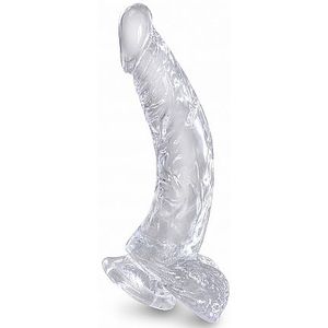 Pipedream - King Cock 7.5 In Cock with Balls - Dildos Transparant