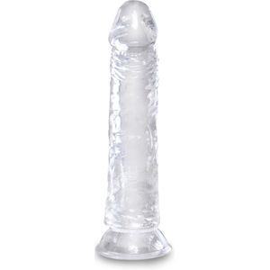 King Cock - Transparante dildo met zuignap - 20 cm