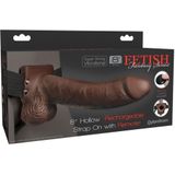 Holle Vibrerende Strap-On 19 cm - Dark