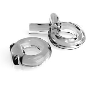 Pipedream Couples Cock Ring Set - Transparant, 70 g