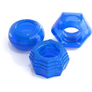 Cockring Set Deluxe - Blauw