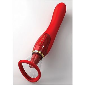 Clitoris en Tepel Zuiger G-spot Vibrator Luxury Edition