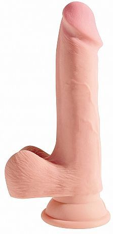 Pipedream - King Cock - Triple Density Dildo met Balzak - 19 cm