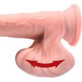Dildo 'Triple Density' mit Hoden und Saugfuß | Strap-on kompatibel King Cock 1 St
