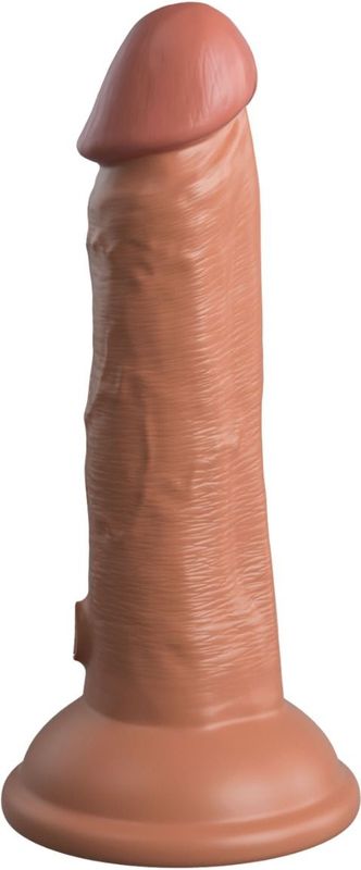 Zwarte Dildo Pipedream King Cock Elite Bruin