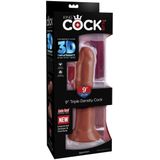 Dildo Triple Density 8 Brown