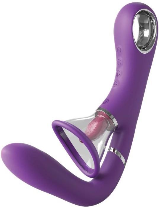 Vibrator „Her Ultimate Pleasure Pro“ mit 2 Klitoris-Saugschalen
