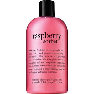 Philosophy Raspberry Sorbet Shampoo, Shower Gel & Bubble Bath Badschuim 480 ml