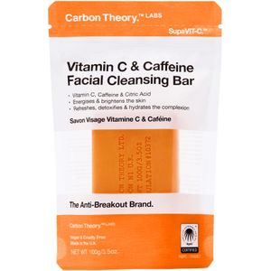 Carbon Theory Facial Cleansing Bar Vitamin C & Caffeine Reinigingszeep voor het Gezicht met Vitamine C Orange 100 g
