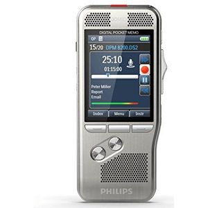 Philips PocketMemo Dicteerapparaat DPM8300 | Integrator set, Docking station, Bewegingssensor, Ergonomische schuifschakelaar (Phi)