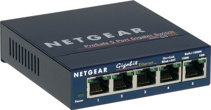 NETGEAR ProSAFE GS105 - Netwerk Switch - Unmanaged - 5 Poorten