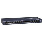 NETGEAR ProSAFE Unmanaged Switch - GS116GE - Desktop - 16 Gigabit Ethernet poorten 10/100/1000 Mbps