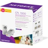Netgear - PLP1000-100FRS - PowerLine Adapter - Wit - 1000 Mbit/s